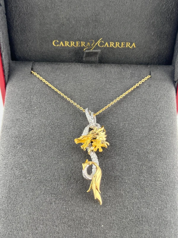 Carrera y Carrera CIRCULOS DE FUEGO DIAMOND DRAGON MEDIUM PENDANT CYC DE FUEGO MM 5