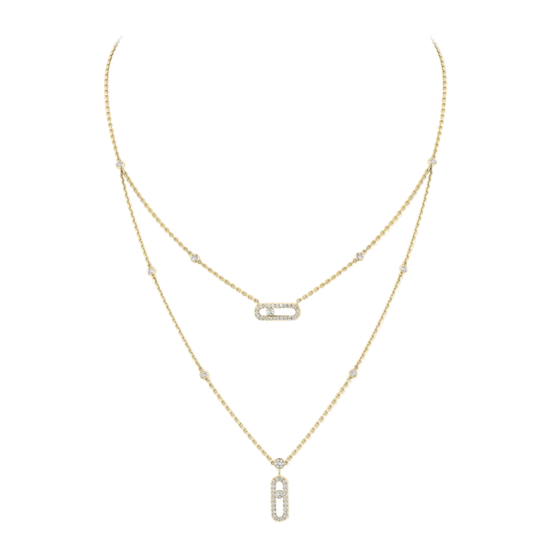 MESSIKA MOVE UNO 2 RANGS, YELLOW GOLD 07174-YG 1