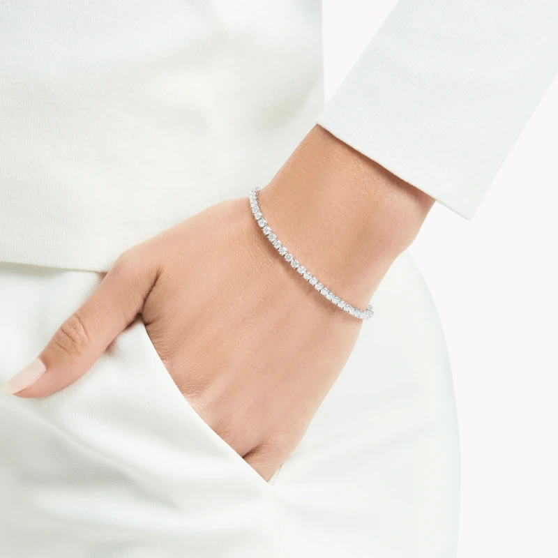 GRAFF Round Diamond 5,30 ct Slim Bracelet (SIZE 16.5) RGB328 3