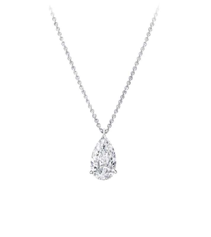 PEAR DIAMOND 0.51 CT SOLITAIRE PENDANT (GIA)