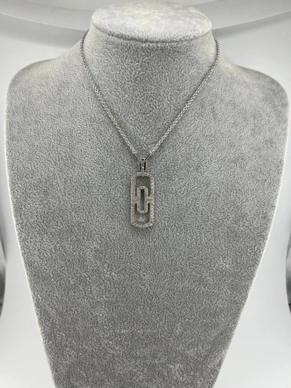 Bvlgari PARENTESI WHITE GOLD DIAMONDS PENDANT LARGE MODEL  BV PARENTESI 3