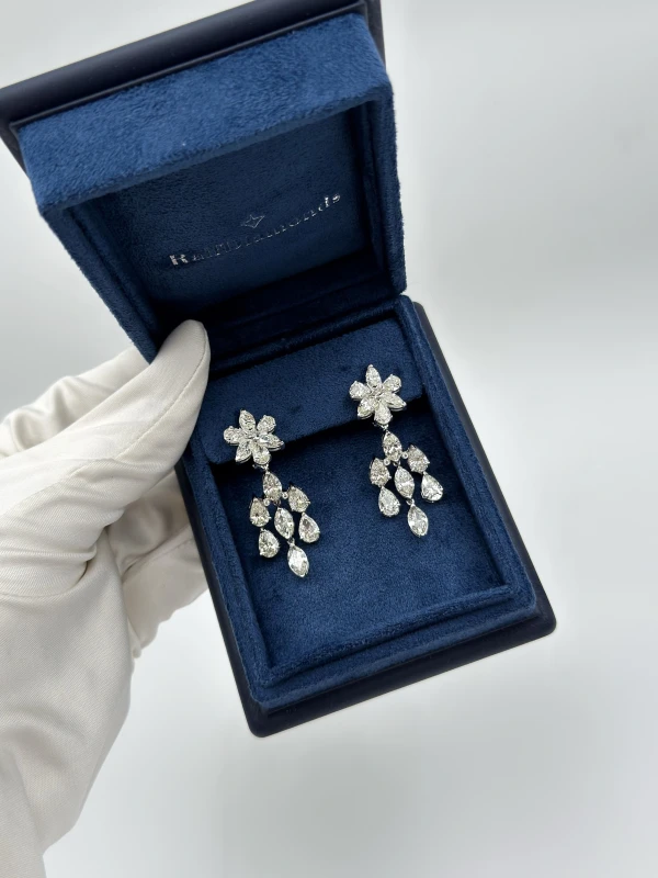 RalfDiamonds MIXCUT DIAMONDS 15.37 CT EARRINGS RD1537 4