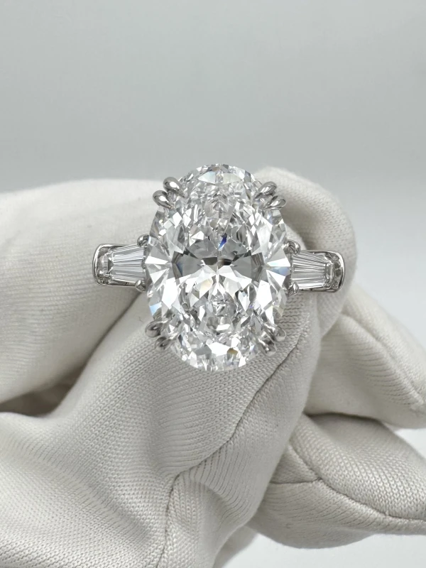 Harry Winston OVAL DIAMOND 5.02 CT D/VVS2 RING (TYPE IIa) GIA HW5.02 3