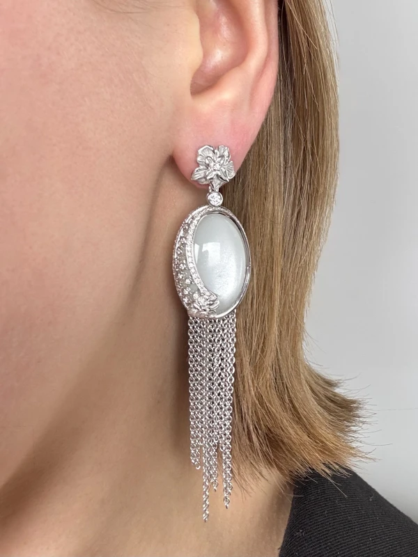 Carrera y carrera  SEDA IMPERIAL SET WHITE GOLD, MOONSTONE AND DIAMONDS DA13600 029919 3