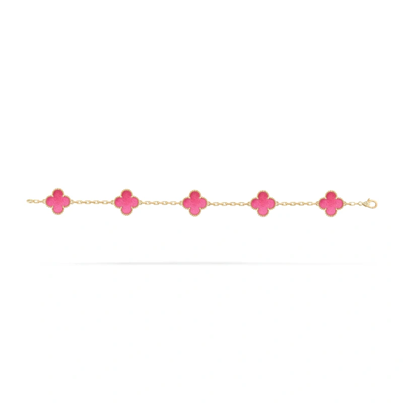 Van Cleef & Arpels Vintage Alhambra bracelet, 5 motifs VCARPQZI00 4