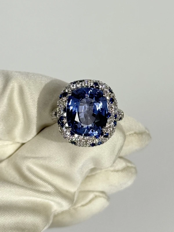 Verdi Jewellery КОЛЬЦО С САПФИРОМ 9.54 CT A24E 2