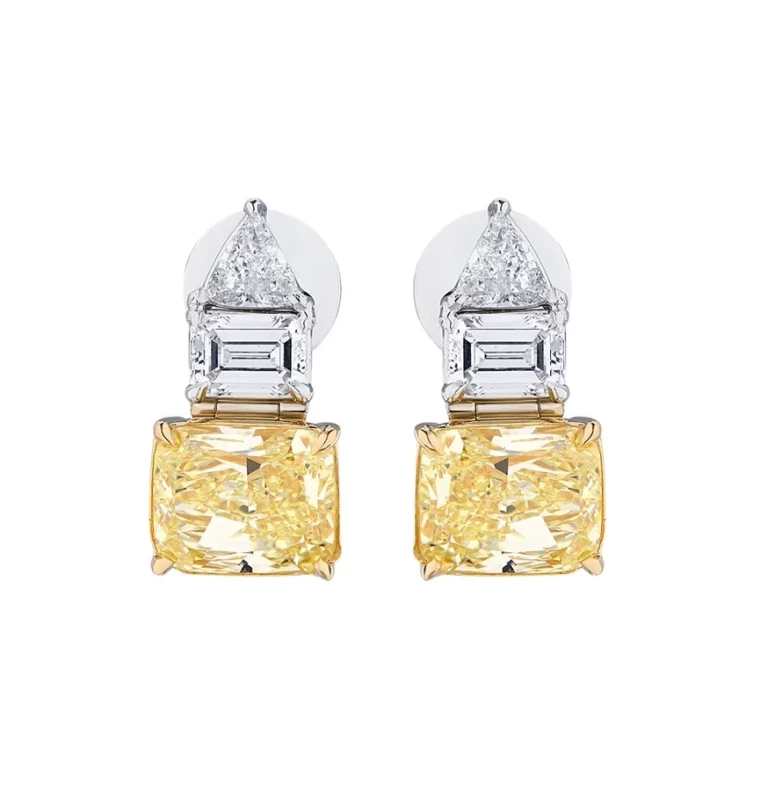 СЕРЬГИ NO NAME DIAMOND EARRINGS 2.53 FLY/VS2 - 2.70 FY/VS2 2.53 FLY/VS2 - 2.70 FY/VS2