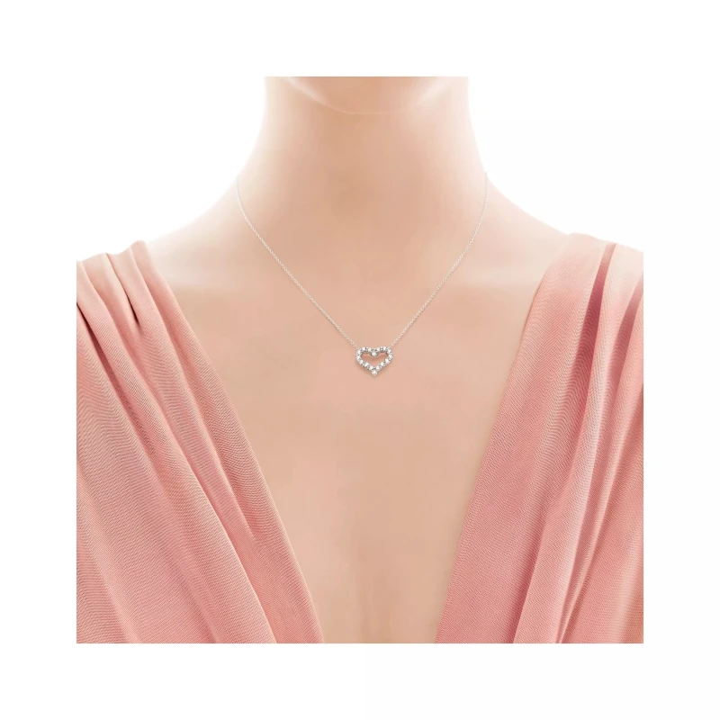 Tiffany & Co Diamond Heart Pendant 12976542 2