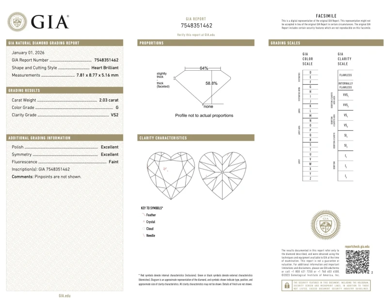 No name HEART DIAMOND 2.03 CT G/VS2 & MIXCUT DIAMONDS 3.25 CT F-G/VS2 RING (SIZE 51) GIA NN2.03 CT G/VS2 2