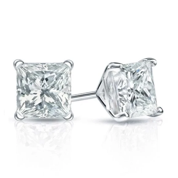 Earrings without a brand СЕРЬГИ С БРИЛЛИАНТАМИ 2.01 CT L/VS2 - 2.01 CT K/SI1 2.01 CT L/VS2 - 2.01 CT K/SI1