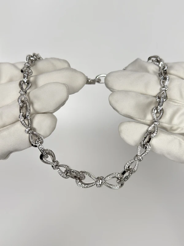 GRAFF Tilda's Bow Diamond Link Necklace RGN975 6