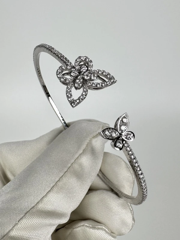 Graff BUTTERFLY SILHOUETTE OPEN DIAMOND BANGLE RGB501-S 5