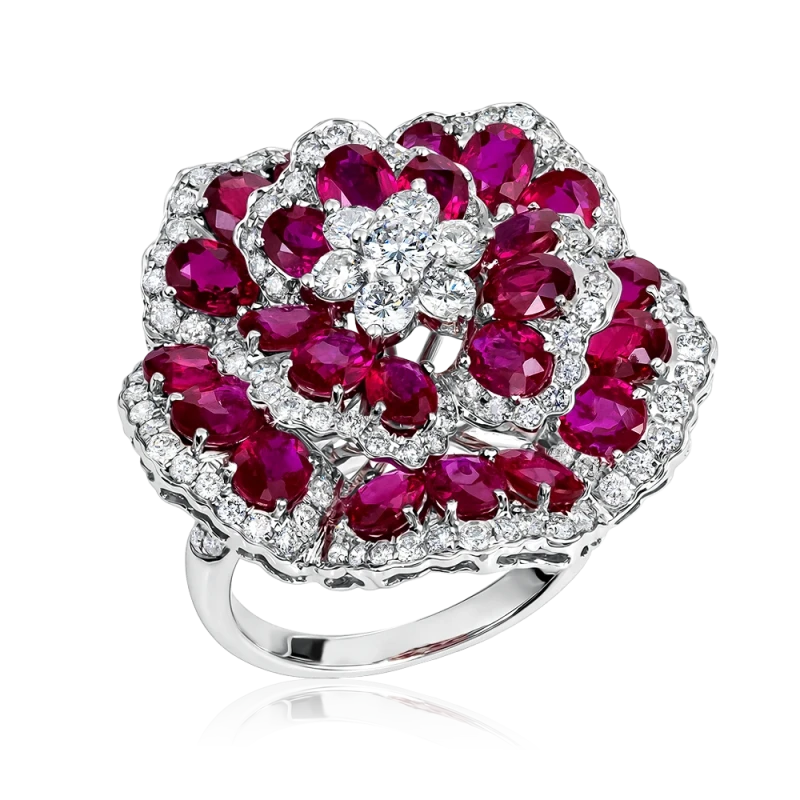 COCKTAIL RUBY RING (SIZE 53)