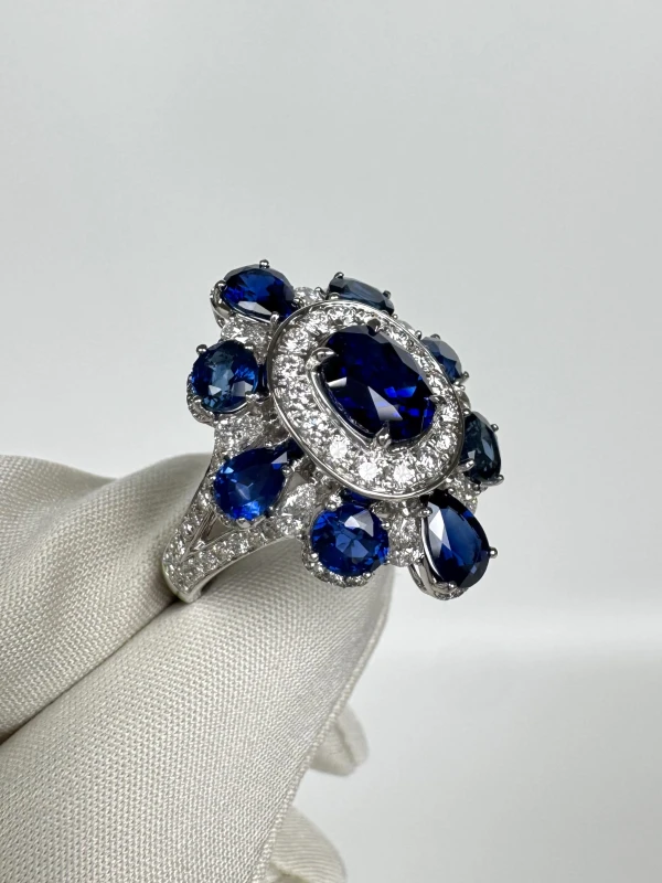 RalfDiamonds SAPPHIRE 5.70 CT RING (SIZE 56) RFD 5.70CT 3