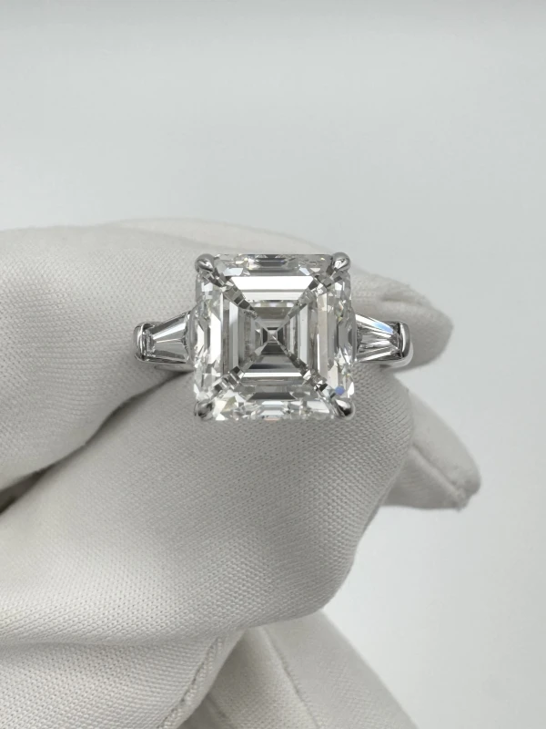 Earrings without a brand ASHER DIAMOND 4.01 CT H/VS1 RING (GIA) NN4.01H 2