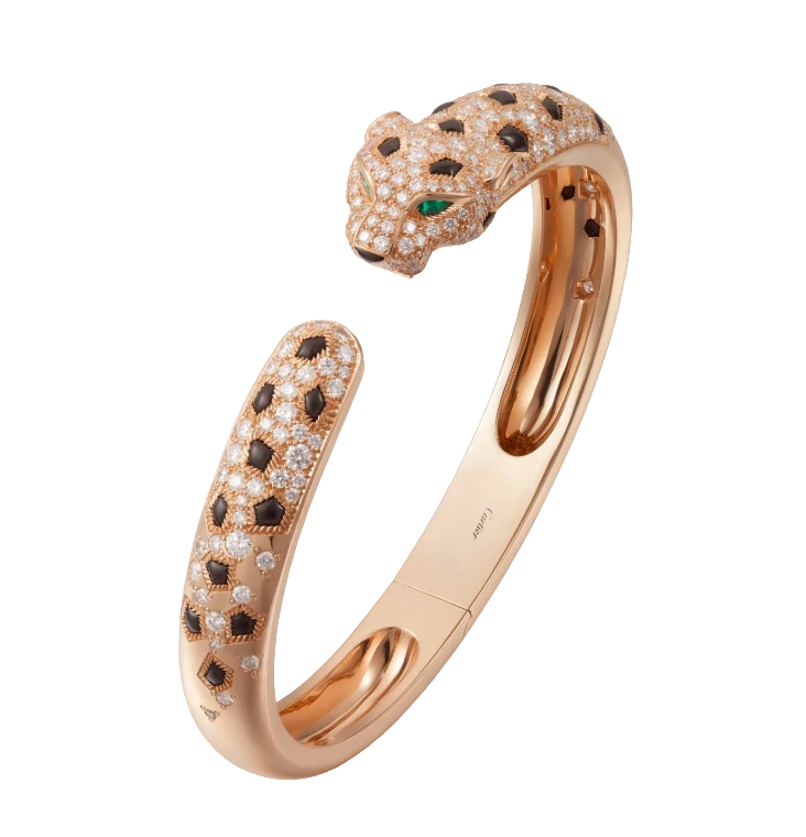 Cartier Panthère de Cartier bracelet, medium model, half-paved (SIZE 17) N6722217 1