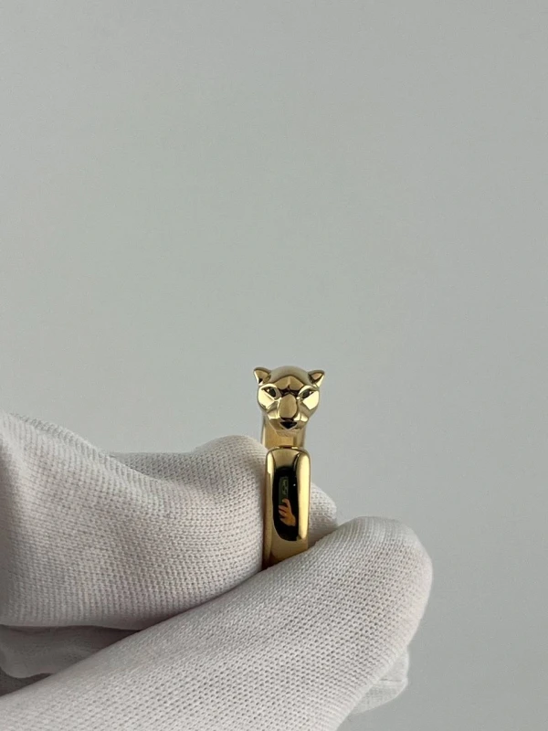 Cartier Panthère de Cartier ring, Small model, , Yellow gold (SIZE 53) B4230151 5