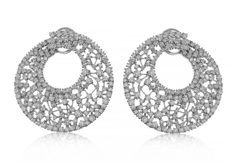 ROUND DIAMOND 9.06 CT EARRINGS