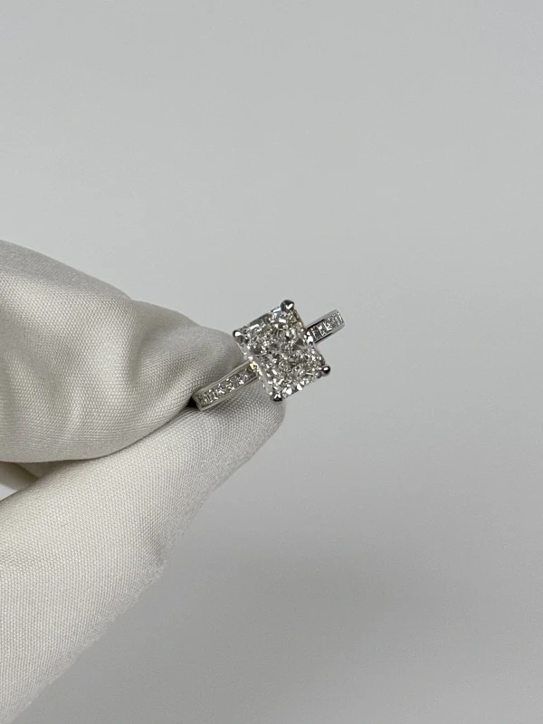 Earrings without a brand DIAMOND RING 4.01 CT F/SI1 (GIA) NNR4.01CT 3