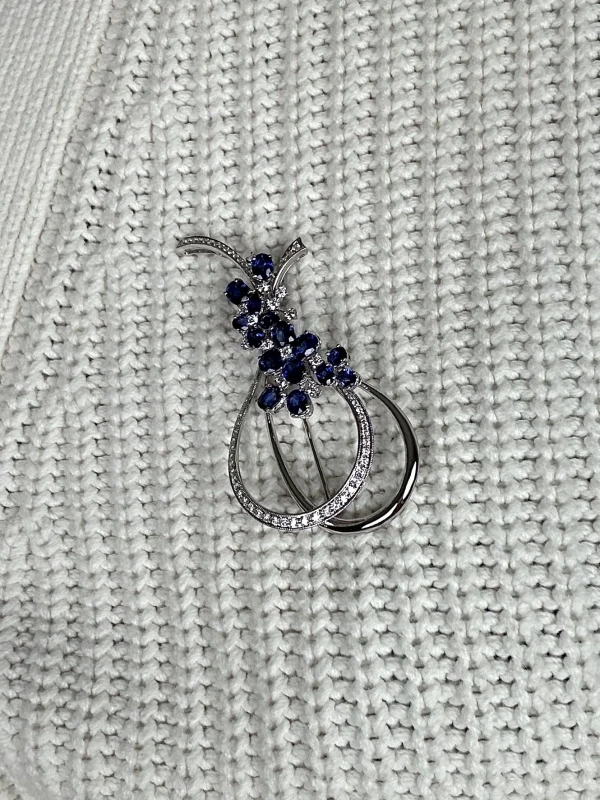Ювелірні прикраси SAPPHIRE & DIAMOND BROOCH Jewelry SAPPHIRE & DIAMOND BROOCH 4