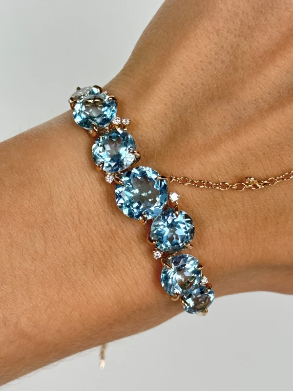 CASATO MADAGASCAR TOPAZ & DIAMOND BRACELET 281224 MADAGASCAR 5