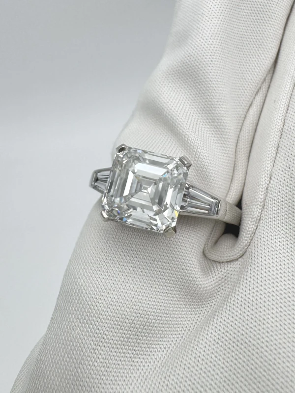 No name ASHER DIAMOND 4.12 CT G/VVS2 RING NN4.12G 3