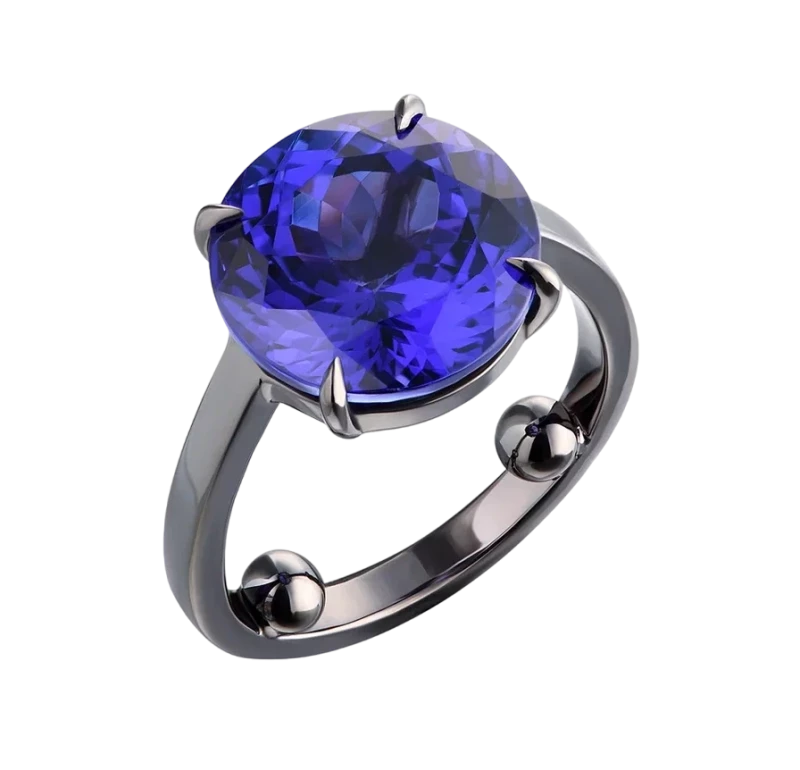 Earrings without a brand TANZANITE 7.55 CT RING NN7.50CT