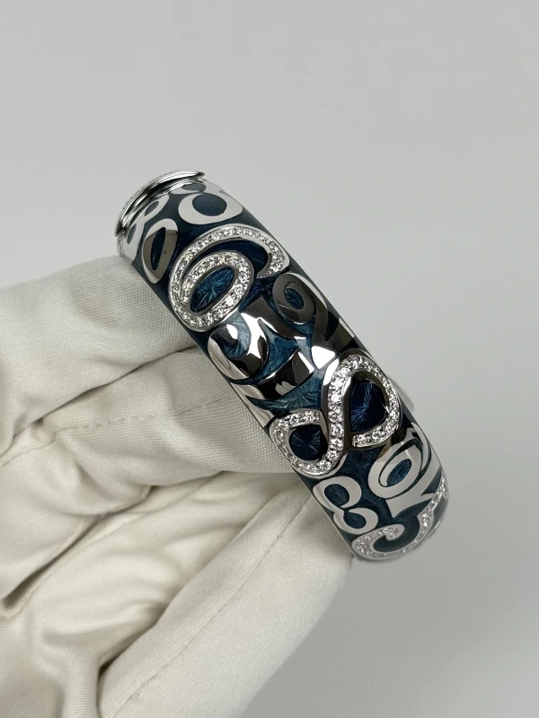 Frаnck Muller Blue Enamel Talisman Diamond Bracelet (SIZE 16.5) ET-BLD-03 2