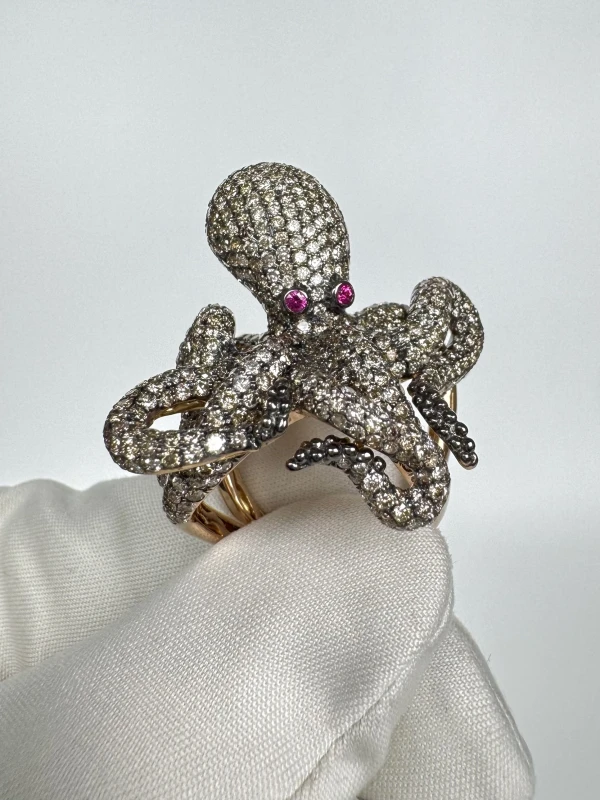 Ювелирные украшения OCTOPUS DIAMOND RING Jewelry OCTOPUS DIAMOND RING 2