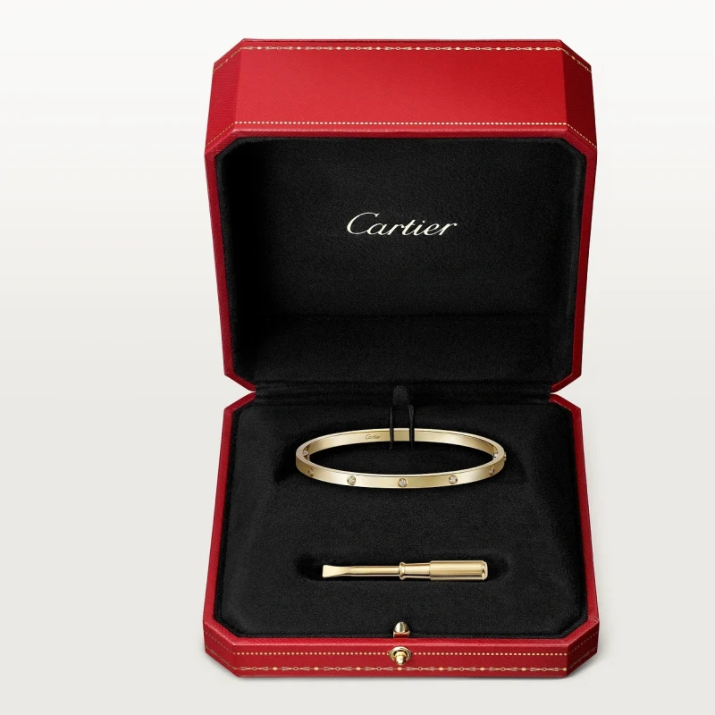 Cartier LOVE bracelet, small model, 10 diamonds (SIZE 16) B6079716 5