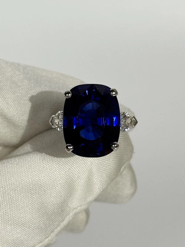 СЕРЬГИ NO NAME С САПФИРОМ 20.05 СТ SAPPHIRE 20.05 СТ 2