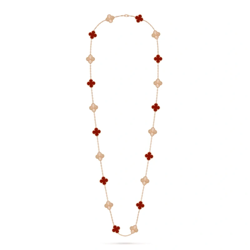 Van Cleef & Arpels Vintage Alhambra long necklace, 20 motifs VCARP7RO00 5
