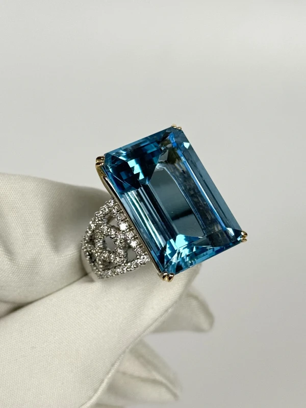 Ювелірні прикраси КОМПЛЕКТ С АКВАМАРИНОМ 81.74 CT 7