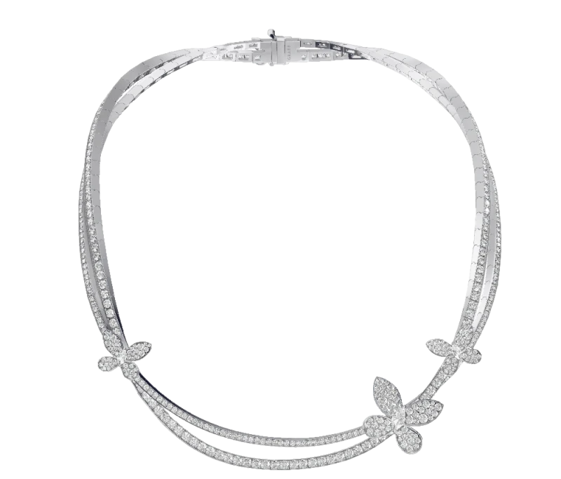 Graff Pavé Butterfly Diamond Necklace RGN764 1