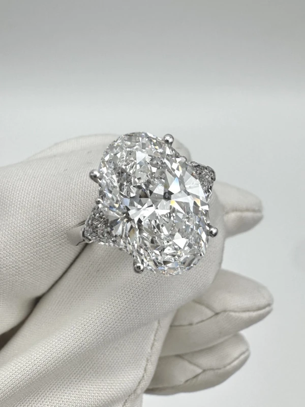 No name OVAL DIAMOND 5.07 CT D/IF EXEXEX RING (GIA) NN5.07-D 3
