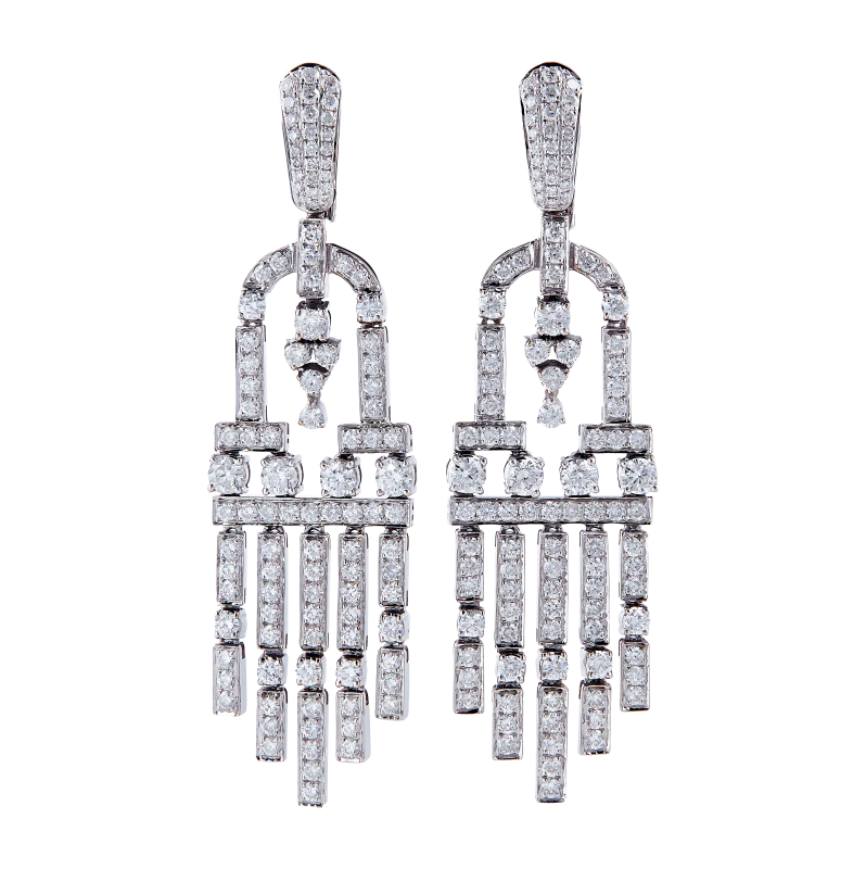 DIAMONDS 5.2 CT G-H/VS EARRINGS