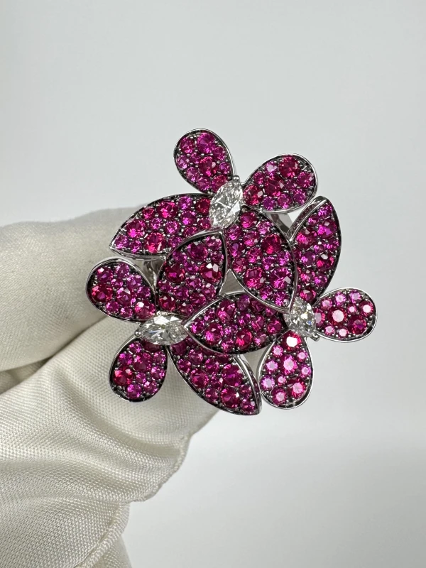 GRAFF TRIPLE PAVÉ BUTTERFLY RING (SIZE 53) RGR butterfly 2