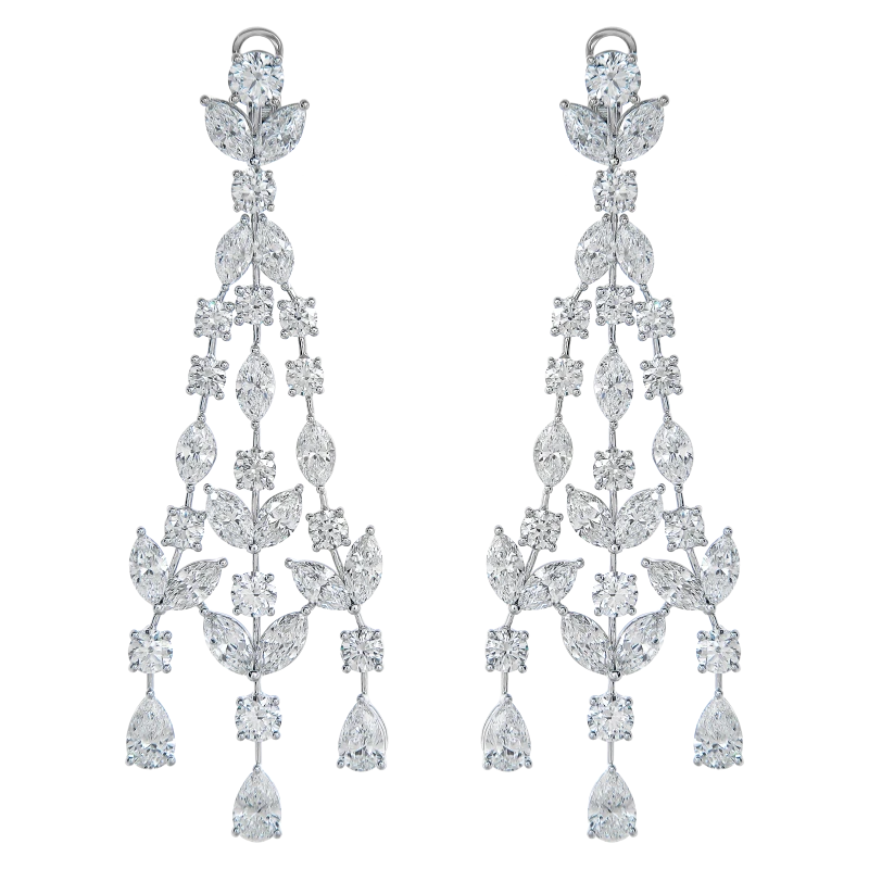 MIX CUT 19.98 CT EARRINGS