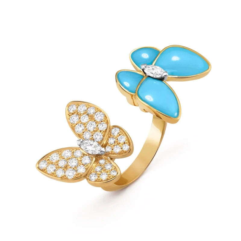 Two Butterfly Between the Finger ring (SIZE 51)