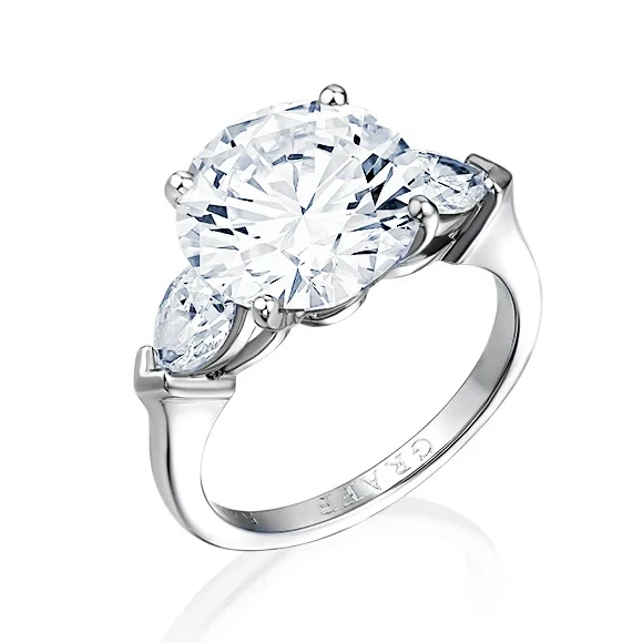 GRAFF ROUND DIAMOND 5.02 CT F/VS2 RING (GIA) 5.02 CT F/VS2 1