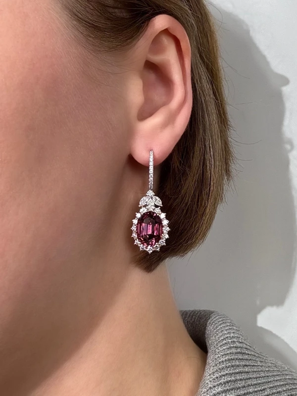 Verdi Jewellery СЕРЬГИ С ГРАНАТОМ 7.43 CT A25E 2