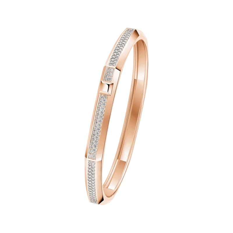 Modernist pavé bracelet, medium model (SIZE S)