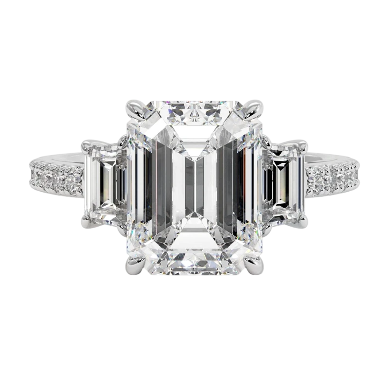 EMERALD DIAMOND 3.02 CT D/VS1 RING (GIA)