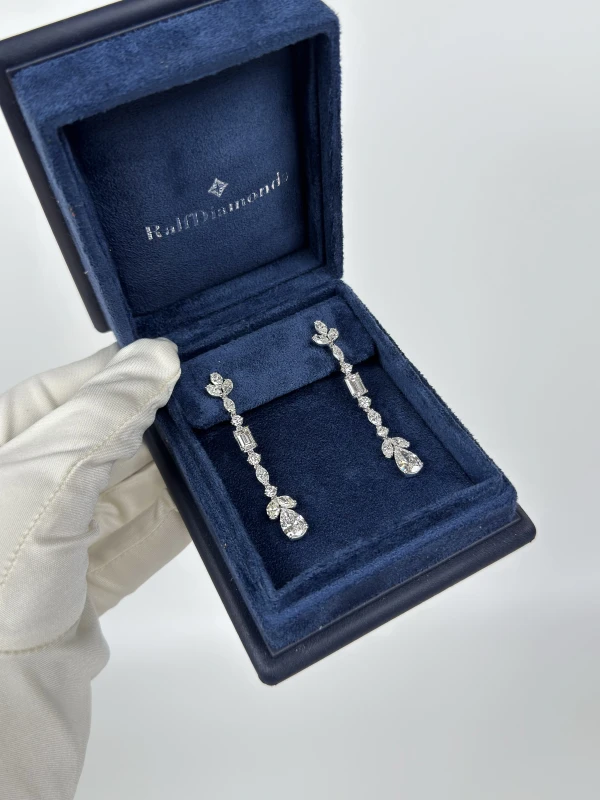 RalfDiamonds MIXCUT DIAMONDS 8.62 CT EARRINGS RFD700 4