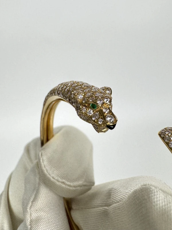 Cartier Panthère de Cartier bracelet, small model, half-paved (SIZE 17) N6718117 6