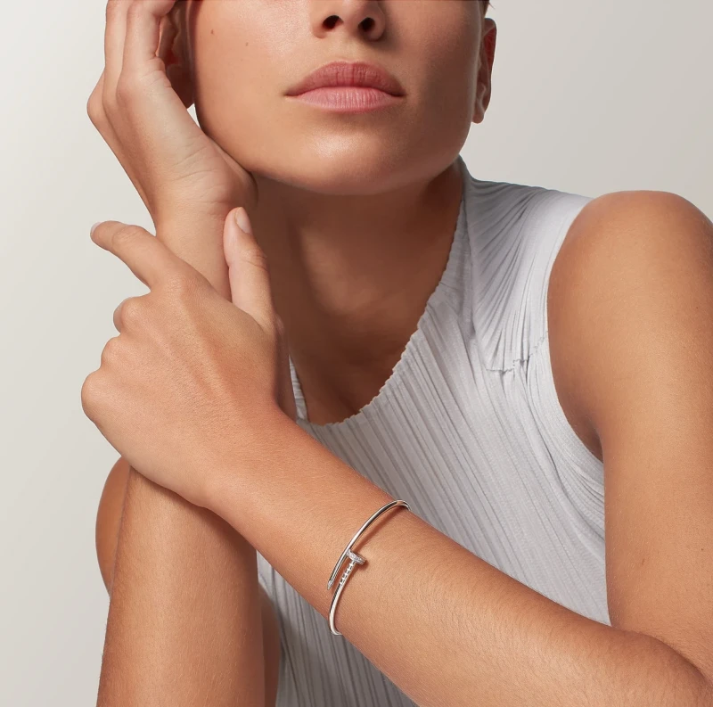 Cartier Juste un Clou bracelet, small model, diamonds (SIZE 16) B6084016 3
