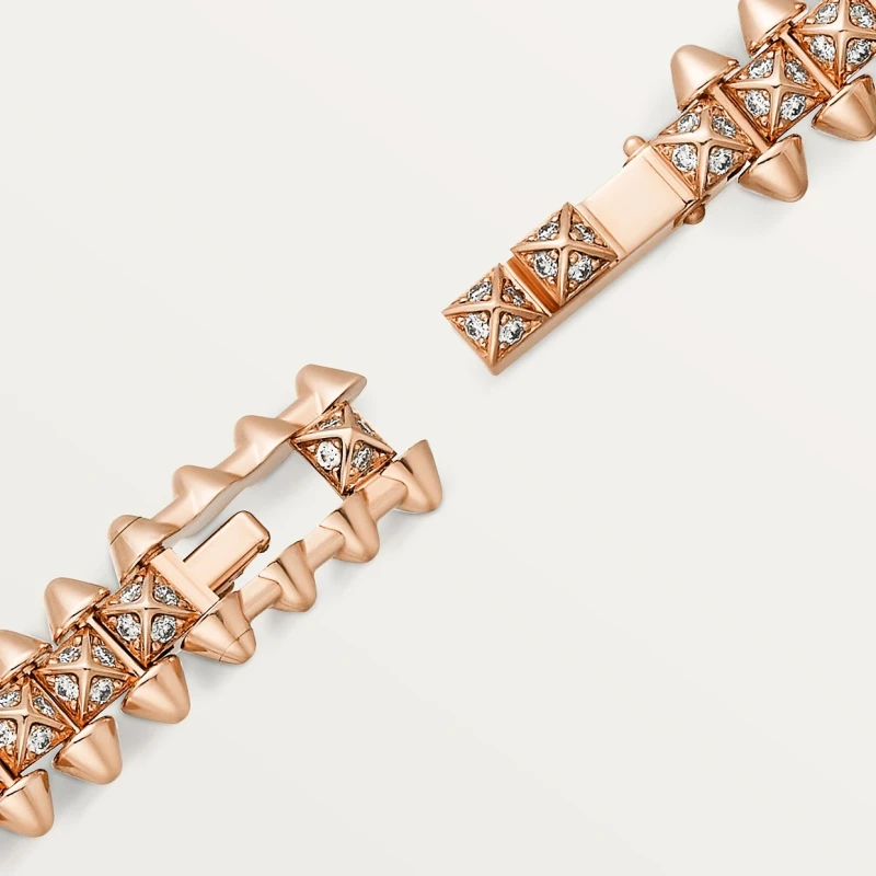 Cartier Clash de Cartier bracelet, flexible, small model, paved (SIZE 16) N6728516 6