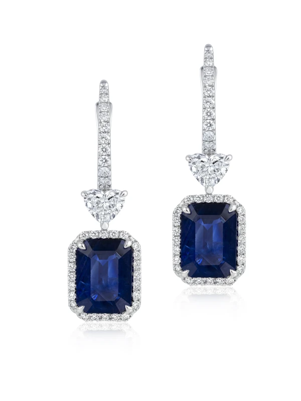 RalfDiamonds SAPHIRE&DIAMOND EARRINGS RFD 3730 1