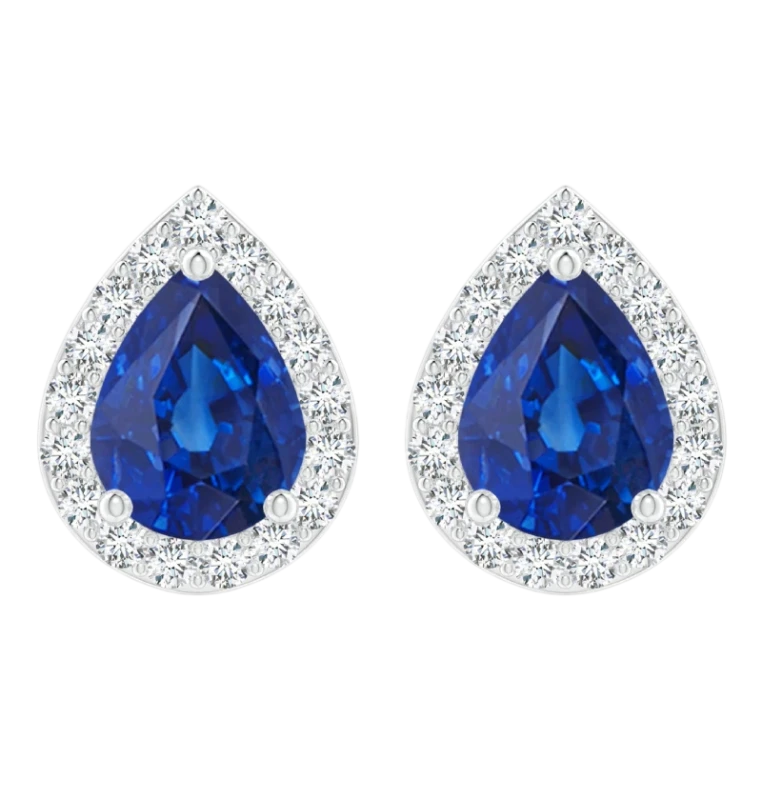 DIAMOND & SAPPHIRE STUDS
