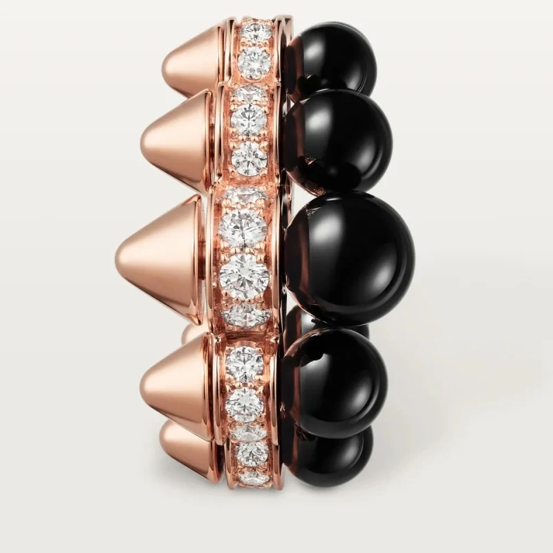 Cartier CLASH DE CARTIER HOOP EARRINGS, ONYX, EXTRA-LARGE MODEL, DIAMONDS N8515235 3
